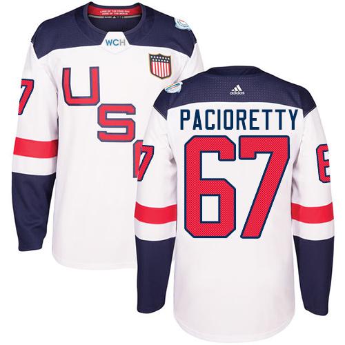 Team USA #67 Max Pacioretty White 2016 World Cup Stitched Youth NHL Jersey - Click Image to Close